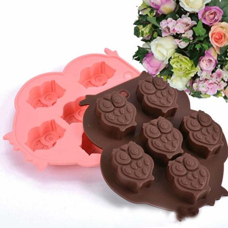 Lovable Owl Shaped Silicone Cake Mold Chocolate Mold DIY Ice Cube Ice Cube Tray Soap Mold Healthfulness Secondary image
