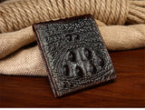 Crocodile pattern men's short wallet leisure wallet High-quality genuine leather Spring and summer new leather wallet