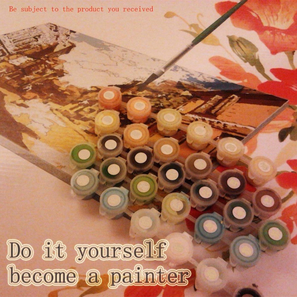 HELLOYOUNG DIY Handpainted Oil Painting Dream Water Digital Painting by numbers oil paintings chinese scroll paintings