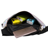 New Fanny Pack Multi-function Steam Punk Leg Fashion  Chest Bag Reflective Laser Shoulder Bag Women's Belt Waist Bag Pochete