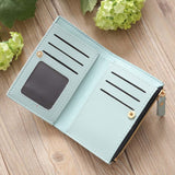 NEW women wallet small Embroidery Zipper Short Wallet Female Coin Purse Card Holders Handbag carteira feminina