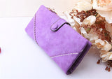 Fashion Retro Matte Stitching leather Wallet Women Long Purse Clutch Women Casual Hasp Dollar Price Wallet Handbag carteira