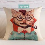 BZ109 Luxury Cushion Cover Pillow Case Home Textiles supplies Lumbar Pillow Mr.cat Pattern decorative throw pillows chair seat