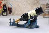 European Resin Drunk Deer Wine Rack Livingroom Office Wine Bottle shelf Home Furnishing Decoration Modern Wine Holder Crafts