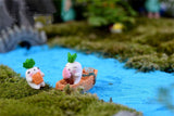 XBJ108 Mini 6PCS Radish dolls decor supplies moss micro landscape deco  Garden deco Creative handicrafts