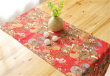 BZ393 Japanese elegant linen table runner wind retro coffee table restaurant decoration flag
