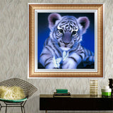 DIY 5D Partial Diamond Embroidery Little tiger Diamond Painting Cross Stitch Kits Diamond Mosaic Home Decoration