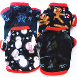 Winter warm pet dog jackets for chiristmas classic pattern dog hoodies warm sweater pet coat for small dogs puppy outfit