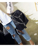 Backpack Female  New Korean Wild School Wind Student Bag Casual Color Letter Backpack Travel Bag