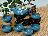 CJ258 High Quality 7 pcs/lot China Dehua Colorful ceramic cup Binglie tea cup Beautiful Environmental protection