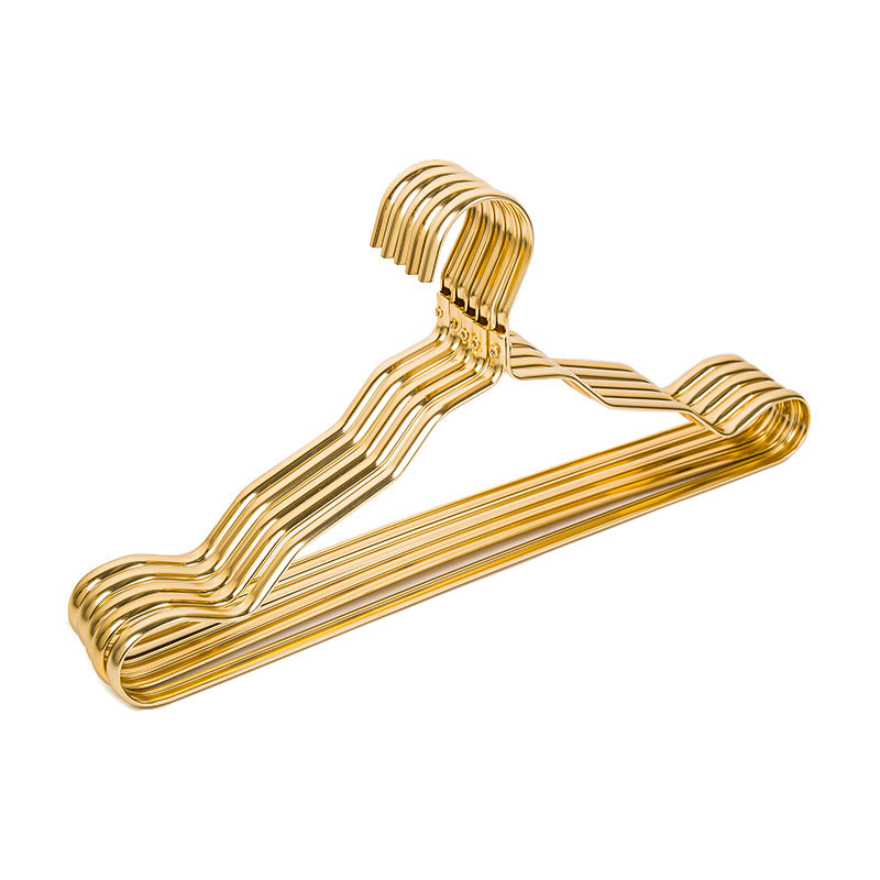 5 Pcs New Thicker Aluminum Alloy Drying Racks Home Seamless Hanger Anti-slip Clothing Hanger Anti-rust Windproof Clothes Rack