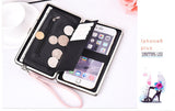 New bow lunch box bag litchi pattern wallet the long section of the phone package Money bags women's wallet wallet-fem