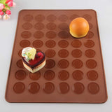 Pastry Tools Large Size 48 Holes Macaron Silicone Baking Mat Cake , Christmas Bakeware, Muffin Mold/decorating Tips Tools