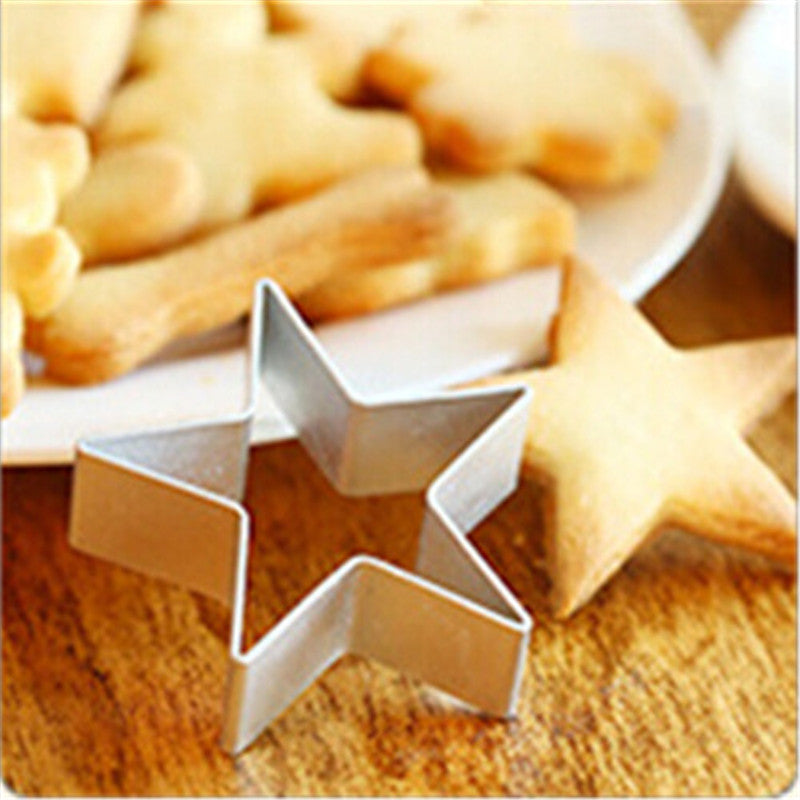 Exquisite Five-pointed Star Decorating Mold Metal Cookie Cutters DIY Baking Tools Fruit Fondant Biscuit Cake Mould Main image