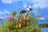 XBJ151 Mini 8pcs Simulation butterfly decoration supplies moss micro landscape deco  Garden deco Creative handicrafts