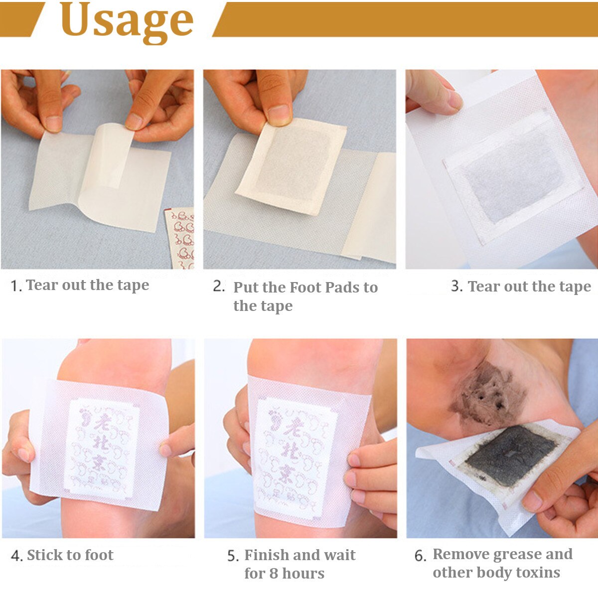 Detox Foot Patches Pads Anti-Swelling Improve Sleep Quality Weight Loss Slimming Patch Health Care Remove Edema 50pcs Main image