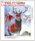 DIY 5D Partial Diamond Embroidery Deer Leader Diamond Painting Cross Stitch Kits Diamond Mosaic Home Decoration