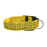 LED Dog Collar Light Flash Leopard Collar Puppy Night Safety Pet Dog Collars Products For Dogs Collar Colorful Flash Light Neck