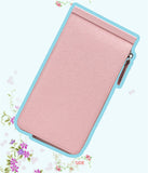 Woman wallet card bag European&American style High quality leather Card & ID Holders Long zipper wallet clip