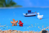 XBJ167 Mini 8pcs Small starfish decoration supplies moss micro landscape deco  Garden deco Creative handicrafts
