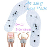 New Men and Women Magnetic Therapy Foot Insole Transparent Silicone Anti-fatigue Health Care Massage Slimming Weight Loss Insole