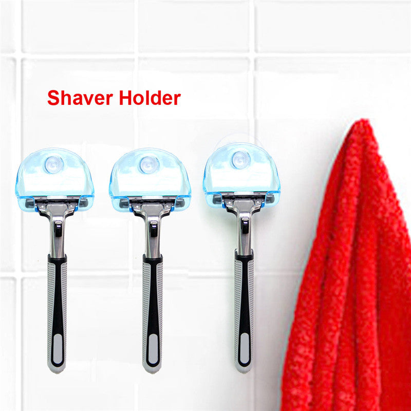 Hot Sale Shaver Toothbrush Holder Washroom Wall Sucker Suction Cup Hook Razor Bathroom Drop shipping