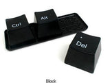 CJ235 Hot 1 Set of 3pcs Ctrl ALT DEL Keyboard Key Design Coffee Tea Cup Container