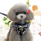 Lovely Cute Small dog Harness Pet Cat Dog Collar For Small Chihuahua Leash Lead Set Dog Vest Pet Harness