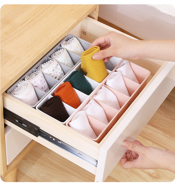 Multi-size Underwear Organizer Storage Can Adjust The Partition Drawer Closet Organizers Boxes For Bras Briefs Socks Ties Scarfs