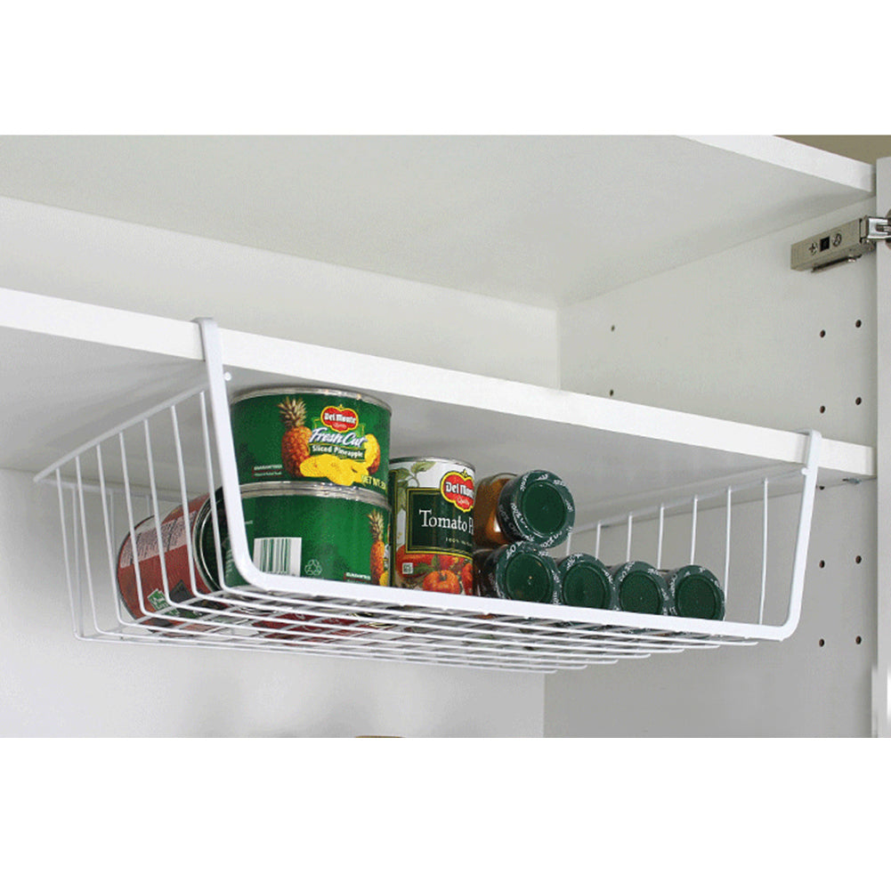 Home Storage Basket Kitchen Multifunctional Storage Rack Under Cabinet Storage Shelf Basket Wire Rack Organizer Storage