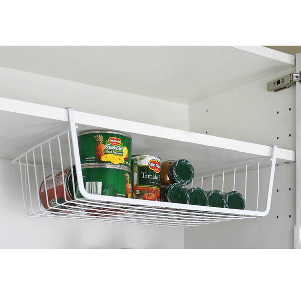 Home Storage Basket Kitchen Multifunctional Storage Rack Under Cabinet Storage Shelf Basket Wire Rack Organizer Storage