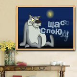 DIY 5D Diamond Embroidery Cute Dog Round Diamond Painting Cross Stitch Kits Diamond Painting Mosaic Home Decoration