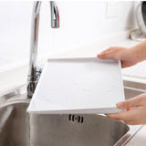 Kitchen Organizer Double Layer Dish Vegetable Water Tray Drainer Multifunctional Drying Rack Washing Holder Storage Rack