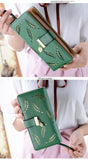 Women Wallet Leather Card Coin Holder Money Clip Long Phone Clutch Photo High Quality Photo Fashion Cash Pocket Female Purse