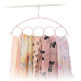 Shawl Scarf Hanger Belt Tie 5 Ring Rack Organizer Holder Hook Display Hanger 41*23cm Dropshipping Aug#1