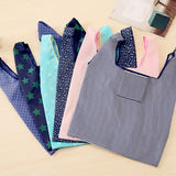 Fashion portable women shopping bag creative printing Oxford cloth folding Ladies bag Kitchen storage bags home accessories
