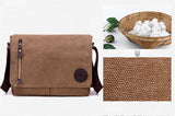 Canvas Leather Crossbody Bag Men Military Army Vintage Bags Shoulder Bag Casual Travel school Bags For Teenagers sac a dos bolsa