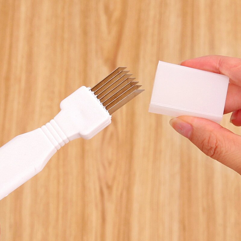 Convenient Onion Knife CutterGraters Slicers Shredder Plastic+Stainless Steel knives With Cover Vegetable Tools