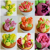 New 7 pcs Russian Tulip Icing Piping Nozzles Pastry Decorating Tips Cake Cupcake Decorator Rose Kitchen Accessories