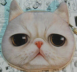 Coin Purses Wallet Ladies 3D Cat Dog Face Animal Change Money Bag Fashion Cute Small Zipper bag for Women Change Purse Pouch
