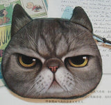 Coin Purses Wallet Ladies 3D Cat Dog Face Animal Change Money Bag Fashion Cute Small Zipper bag for Women Change Purse Pouch