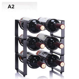 Modern Simple Superposition Wine Rack Ornaments Wine Bottle Holder Wine Cabinet Iron Creative Wine Rack More Type Can Be Choose