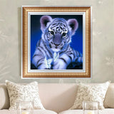 DIY 5D Partial Diamond Embroidery Little tiger Diamond Painting Cross Stitch Kits Diamond Mosaic Home Decoration