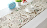 BZ384 American Country Tower Customized cotton ancient British style decoration cabinet's gift linen table runner