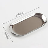 New Colorful Metal Storage Tray Gold Oval Dotted Fruit Plate Small Items Jewelry Display Tray Mirror