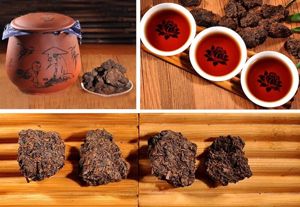 TemuTea Black Natural Flavor Puerh Tea Pu'erh Yunnan Puer tea Mini Tuocha Green slimming