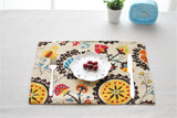 BZ812 Table mats Tableware mats Pads table mat cotton fabric Chinese art table insulation pad Western-style food bowl pad