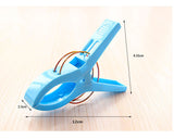 4Pcs Stronging Plastic Color Clips Beach Towel Clamp To prevent the wind Clamp Clothes Pegs Drying Racks Retaining Clip