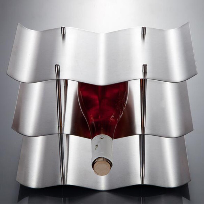 kitchen accessories Homehold 3-layers Stainless Steel Red Wine Bottle Rack Holder Bracket Home Bar Tools Wine Gadget Main image