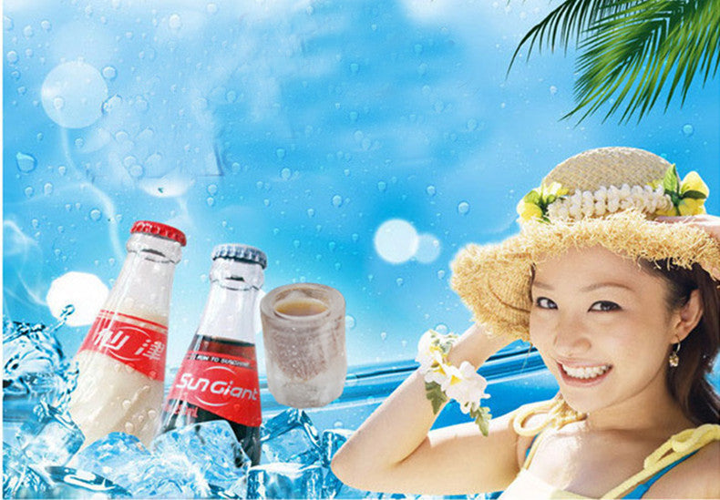 Cup Shape 1 pcs Ice Mold Soft Silicone Frozen Ice Tube Mould Party&Bar Ice Cubes Tray Ice Maker for Coke Novelty Gifts